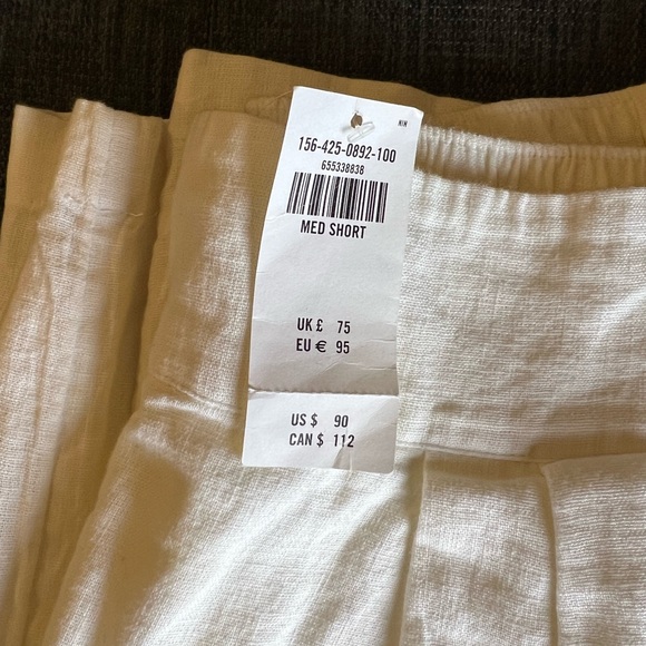 PETITE/SHORT Abercrombie & Fitch Ultra Wide Leg Linen Blend Pants - Picture 2 of 5